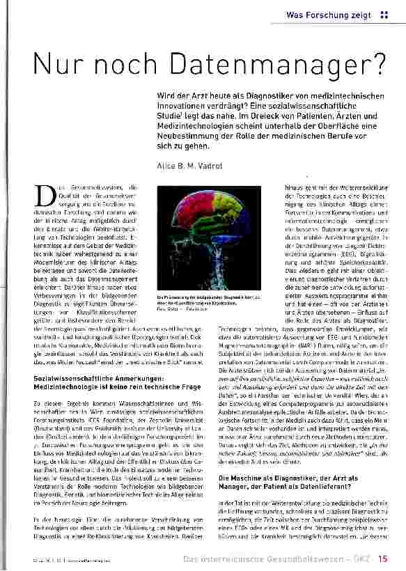 Vorschauseite 1: Nur noch Datenmanager?