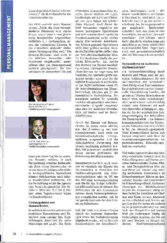 Vorschauseite 2: Honorarärzte - geduldet, aber nicht geliebt