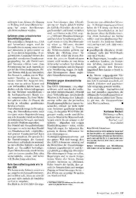 Vorschauseite 2: Welthandel mit Gesundheits-Dienstleistungen
