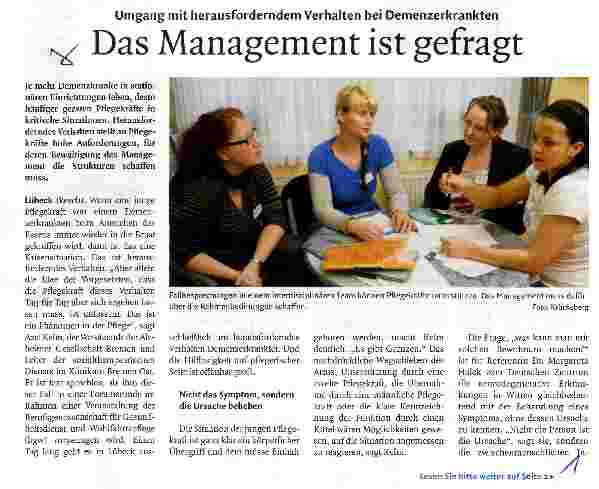 Vorschauseite 1: Das Management ist gefragt
