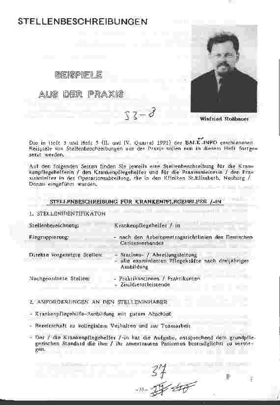 Vorschauseite 1: Stellenbeschreibungen Beispiele aus der Praxis