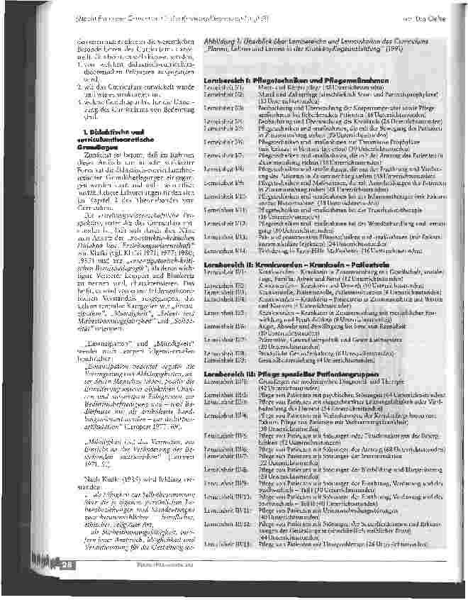 Vorschauseite 2: (Noch) Ein neues Curriculum für die Krankenpflegeausbildung! (?)