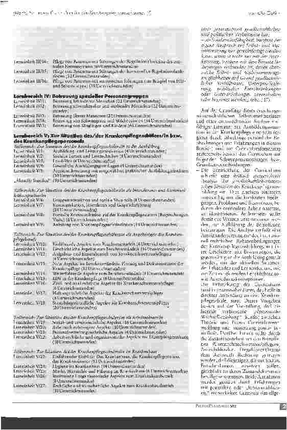 Vorschauseite 3: (Noch) Ein neues Curriculum für die Krankenpflegeausbildung! (?)
