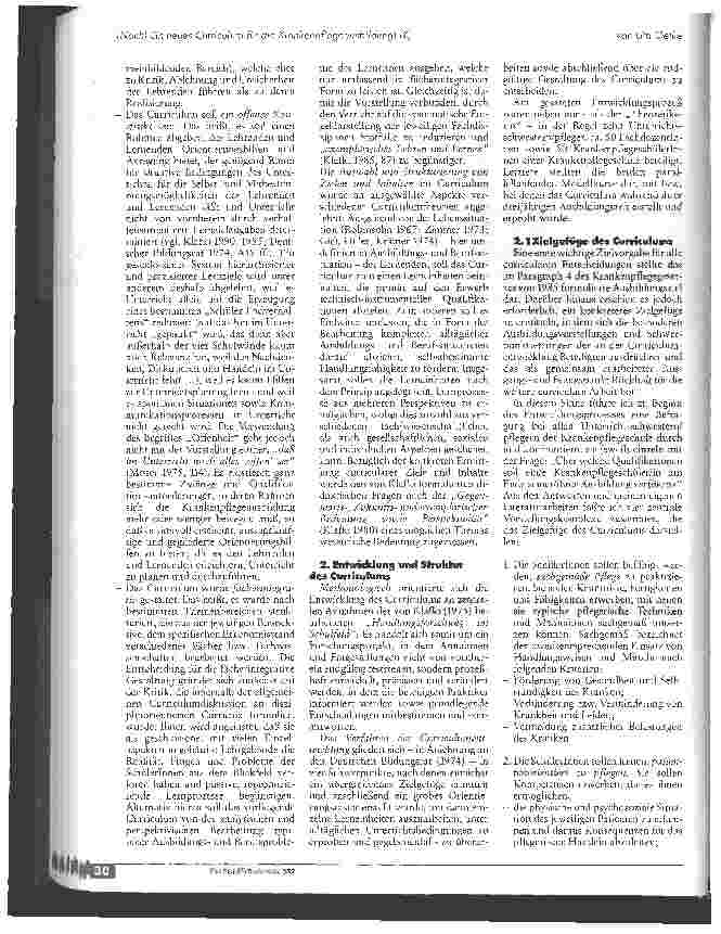 Vorschauseite 4: (Noch) Ein neues Curriculum für die Krankenpflegeausbildung! (?)