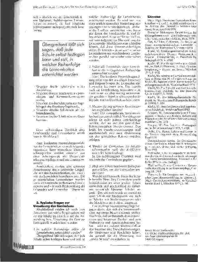 Vorschauseite 6: (Noch) Ein neues Curriculum für die Krankenpflegeausbildung! (?)