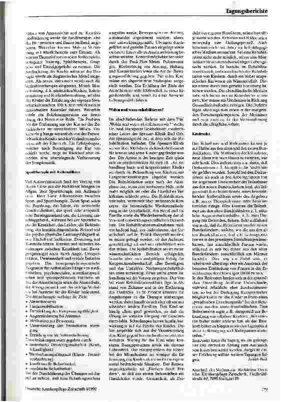 Vorschauseite 2: Rehabilitation kranker Kinder und Jugendlicher