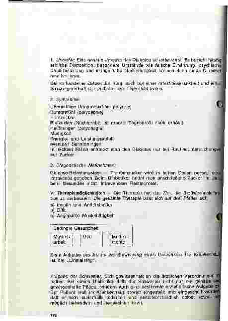 Vorschauseite 2: Beobachtung und Pflege eines Patienten mit Diabetes mellitus