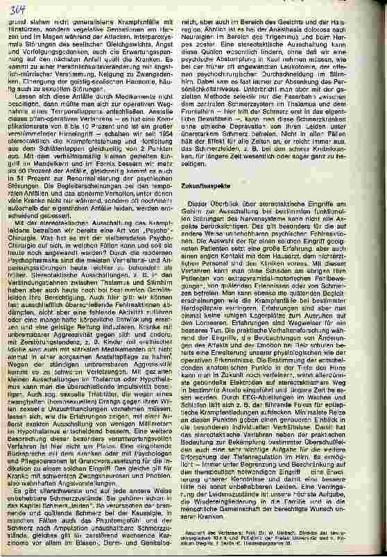 Vorschauseite 4: Stereotaktische Eingriffe bei Störung der Nervenund Geistesfunktion