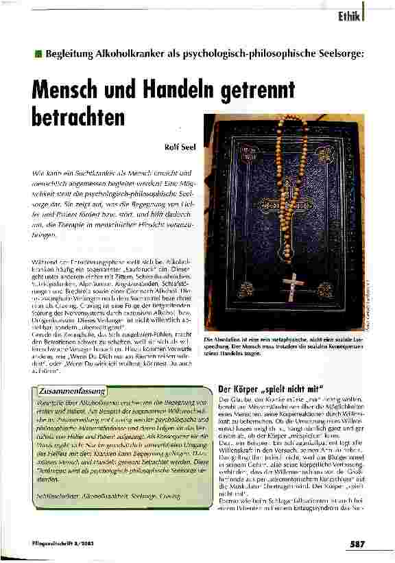 Vorschauseite 1: Mensch und Handeln getrennt betrachten