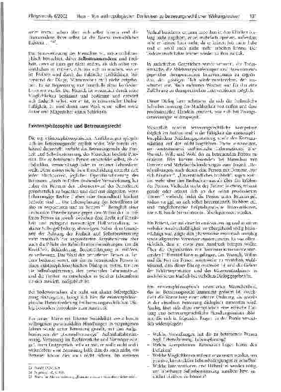 Vorschauseite 5: Von anthropologischen Denkreisen zu betreuungsrechtlichen Wirkungskreisen Eine anthropologische Reflexion des Betreuungsrechts
