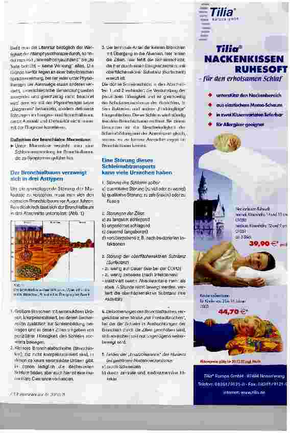 Vorschauseite 2: Therapie der Mucostase -was taugt wirklich?