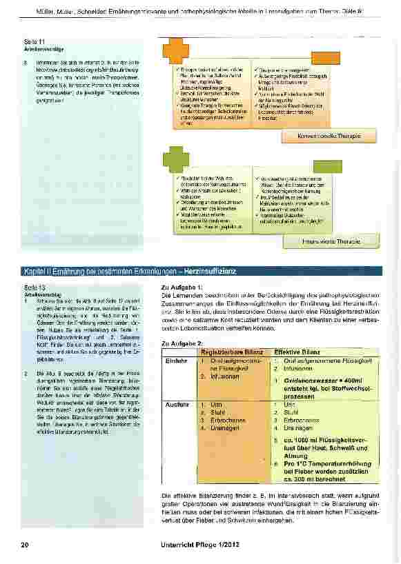 Vorschauseite 4: Ernährungsrelevante und pathophysiologische Inhalte in Lernaufgaben zum Thema: Diätetik