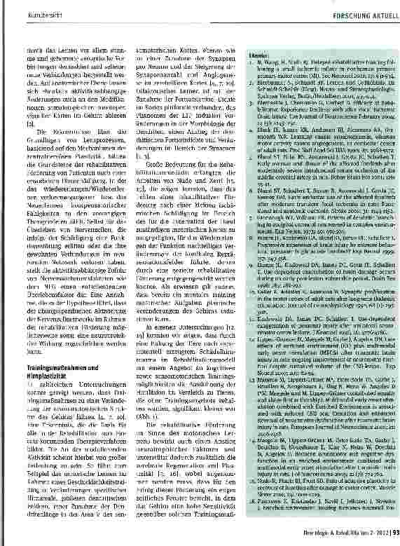Vorschauseite 2: Experimentelle Grundlagen der Neurorehabilitation
