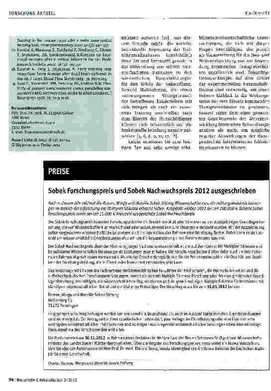 Vorschauseite 3: Experimentelle Grundlagen der Neurorehabilitation