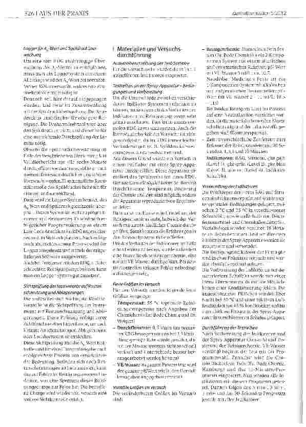 Vorschauseite 3: Routinekontrollen am RDG