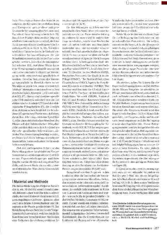 Vorschauseite 2: Auf dem Weg zu einem multiprofessionellen elektronischen Wundbericht in der intersektoralen Versorgung