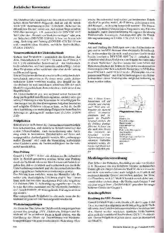 Vorschauseite 3: Elektrotechnische Sicherheit im Arbeitsund Patientenschutz Rechtliche Aspekte