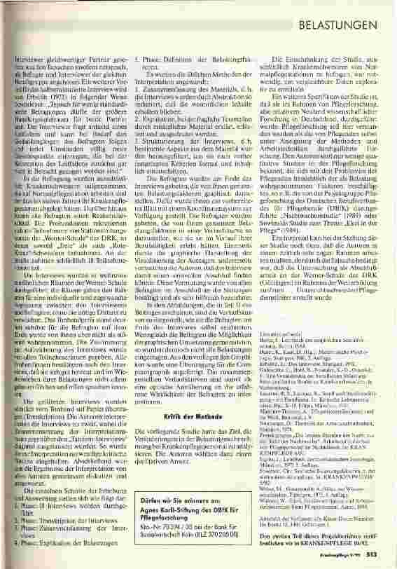 Vorschauseite 3: Berufliche Belastungen der Pflegenden Teil 1