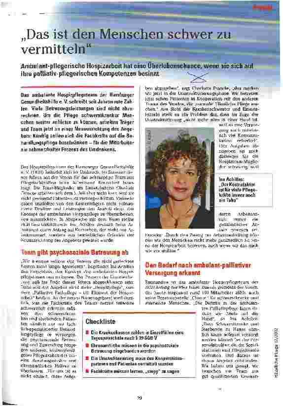 Vorschauseite 1: Das ist den Menschen schwer zu vermitteln