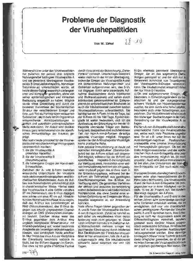 Vorschauseite 1: Probleme der Diagnostik der Virushepatitiden