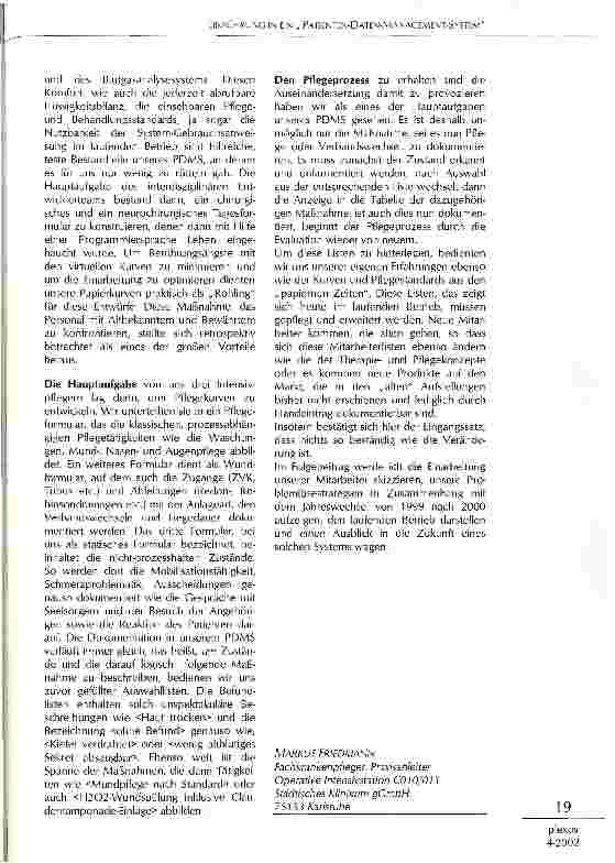 Vorschauseite 4: Einführung in ein Patienten-Daten-Management-System - Die Beständigkeit in der Veränderung