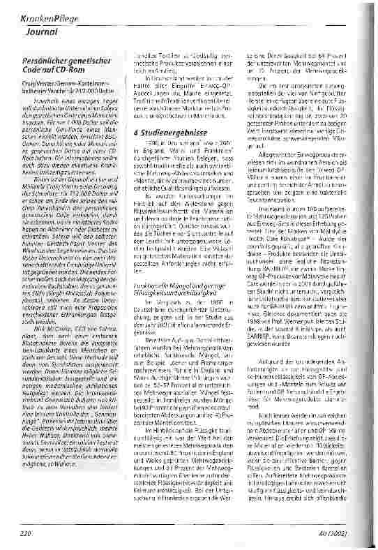 Vorschauseite 3: Infektionsrisiko und Infektionskontrolle Hintergrundinformation zur Risikoermittlung