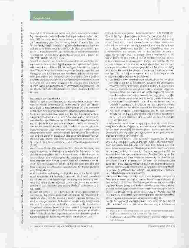 Vorschauseite 3: Die Wechselwirkung von Betätigung und Gesundheit in Lebensumbrüchen als Grundlage für eine präventiv-beratende Ergotherapie
