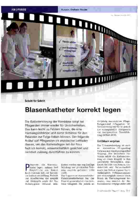 Vorschauseite 1: Blasenkatheter korrekt legen