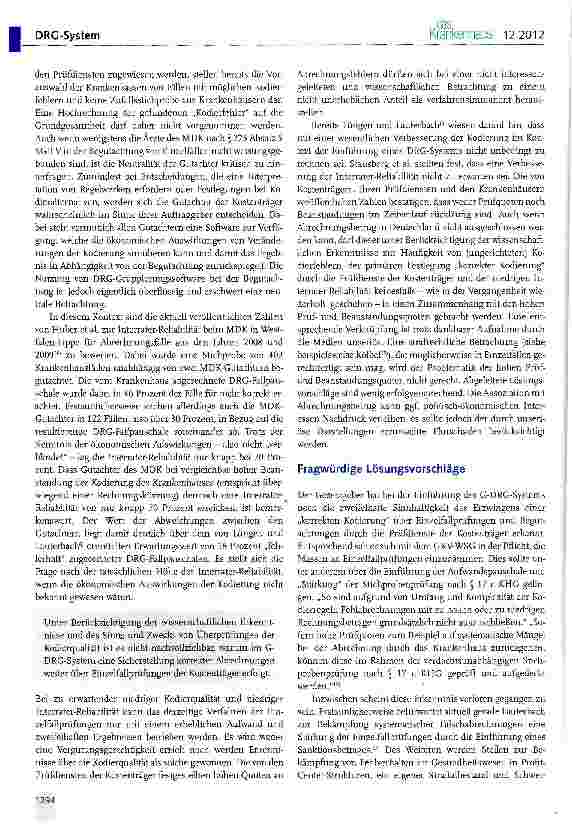 Vorschauseite 4: Kodierprüfungen - sinnvolle Lösungen sind gefragt