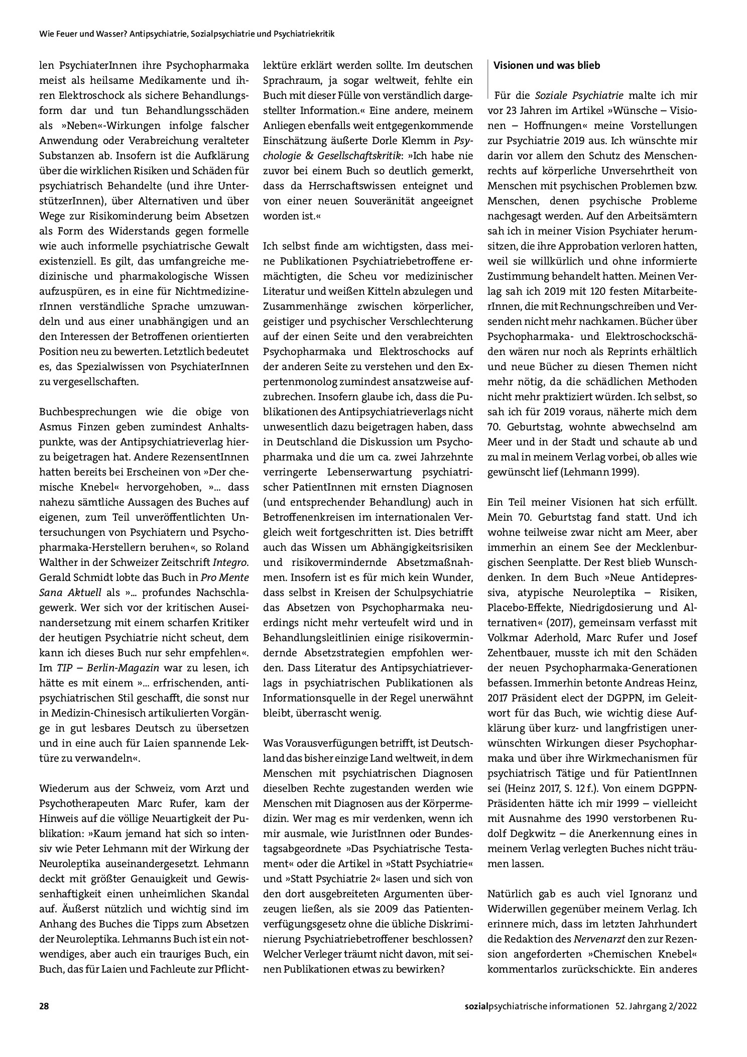 Vorschauseite 4: Geschichte und Bedeutung des Antipsychiatrieverlags