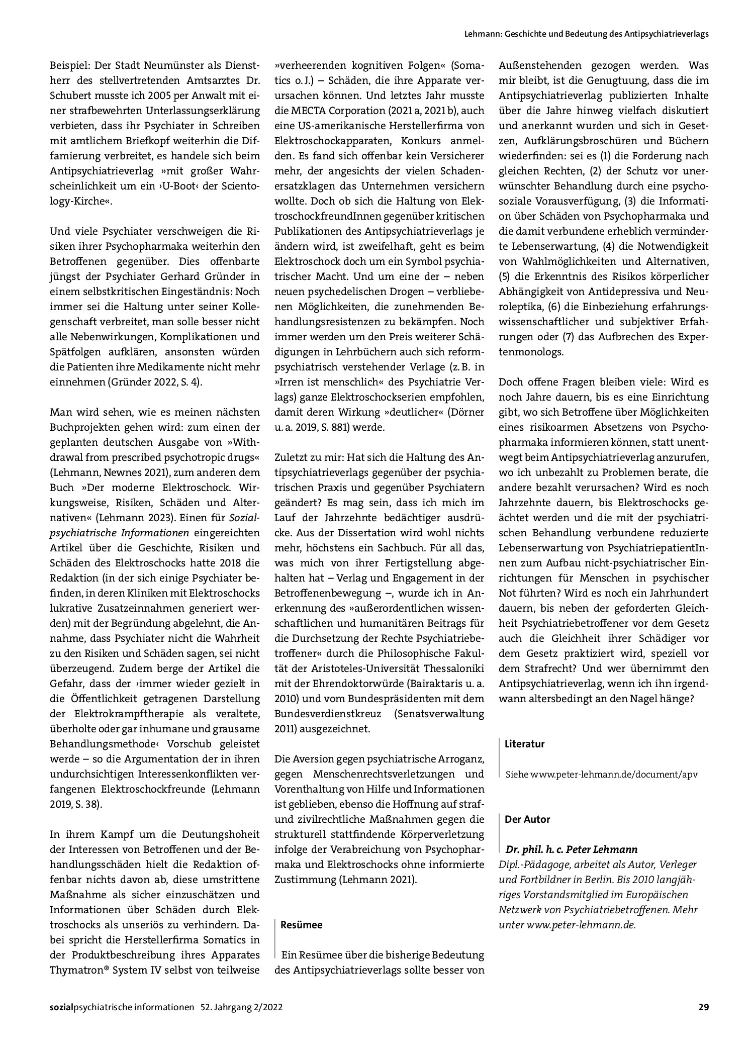Vorschauseite 5: Geschichte und Bedeutung des Antipsychiatrieverlags