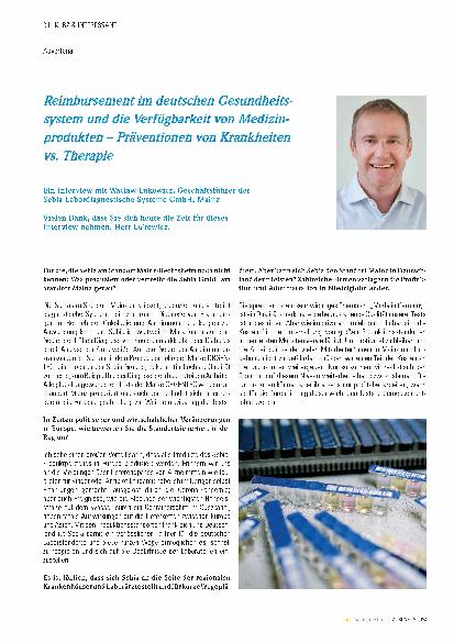 Vorschauseite 1: Reimbursement im deutschen Gesundheitssystem und die Verfügbarkeit von Medizinprodukten – Prävention von Krankheiten vs. Therapie