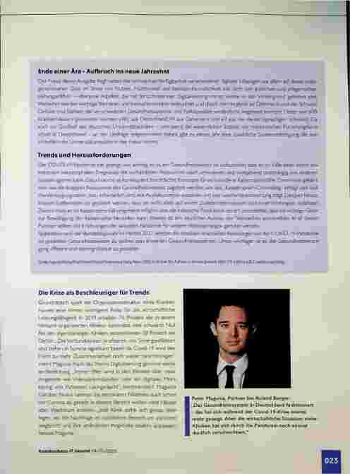 Vorschauseite 2: Covid-19 verschärft die Klinik-Krise.