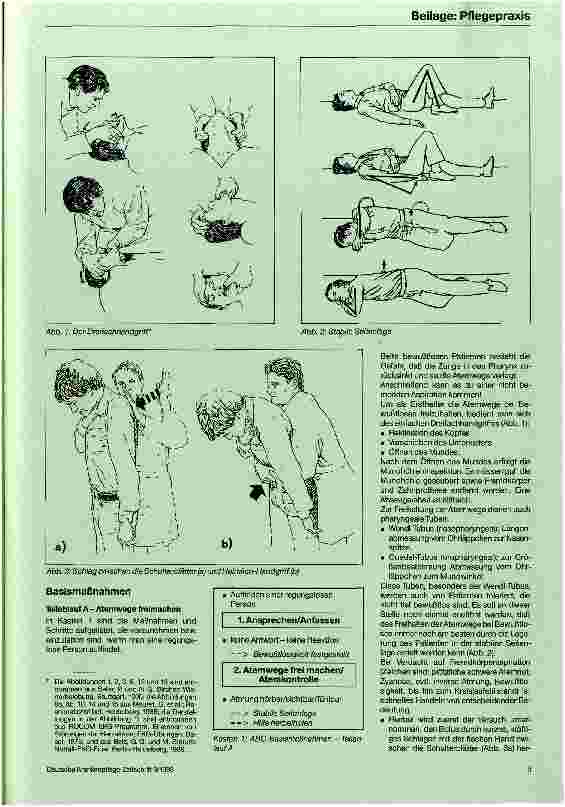 Vorschauseite 2: Kardiopulmonale Reanimation Grundlegende(1)+erweiterte(2) Maßnahmen zur Herz-Lungen-Wiederbelebung