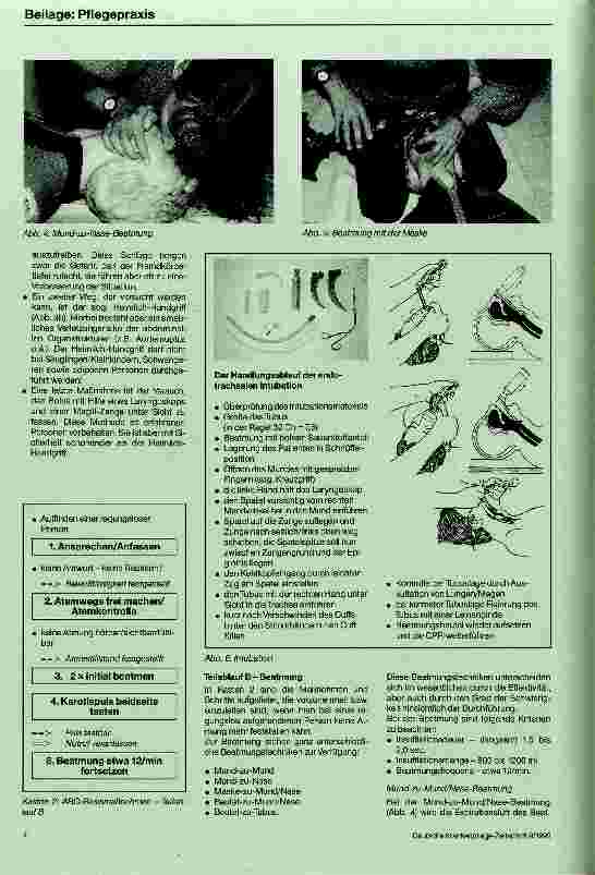 Vorschauseite 3: Kardiopulmonale Reanimation Grundlegende(1)+erweiterte(2) Maßnahmen zur Herz-Lungen-Wiederbelebung