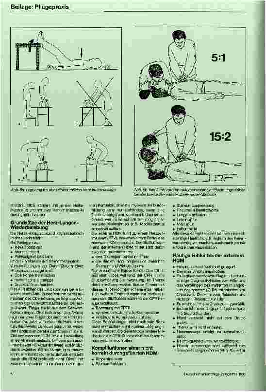 Vorschauseite 5: Kardiopulmonale Reanimation Grundlegende(1)+erweiterte(2) Maßnahmen zur Herz-Lungen-Wiederbelebung