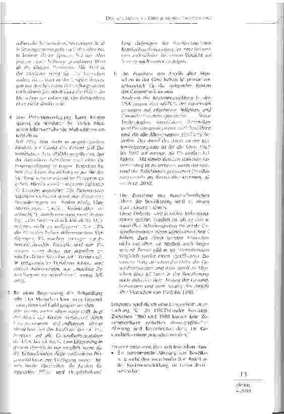 Vorschauseite 3: Der alte Mensch - droht die Kostenexplosion?