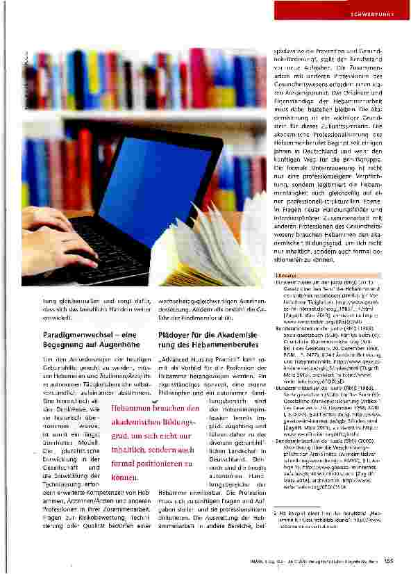 Vorschauseite 3: Die Autonomie der Hebamme