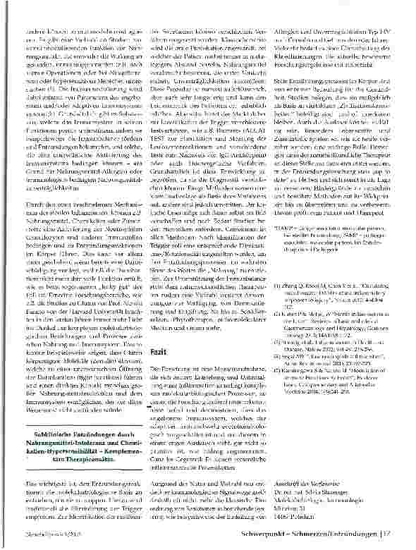 Vorschauseite 3: Inflammation -die stille Epidemie unserer Zeit
