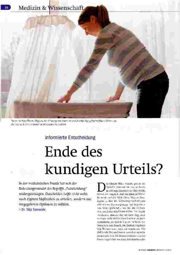 Vorschauseite 1: Ende des kundigen Urteils?
