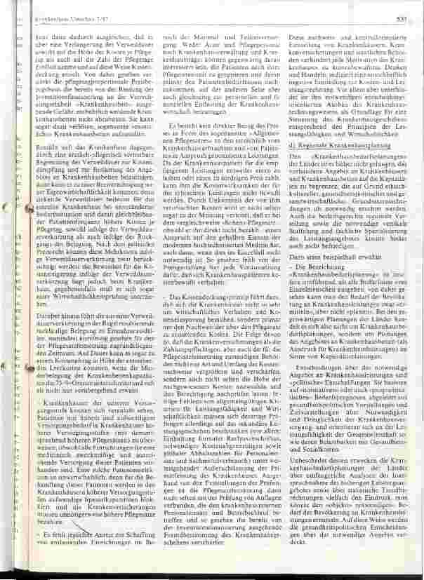 Vorschauseite 3: Zur Finanzierbarkeit der Krankenhauswirtschaft
