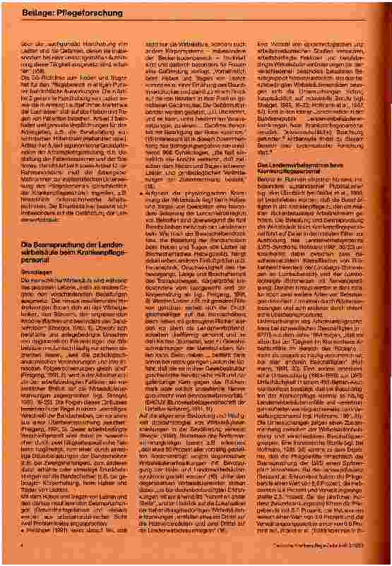 Vorschauseite 3: Der Arbeitsund Gesundheitsschutz des Krankenpflegepersonals angesichts der EG-Richtlinie zum Heben und Tragen