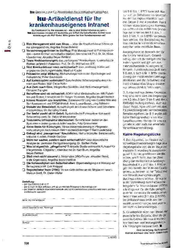 Vorschauseite 3: Keine Basis für Kürzungen Verweildauerreduzierung in Pflegesatzverhandlungen nach neuem Recht zu berücksichtigen?