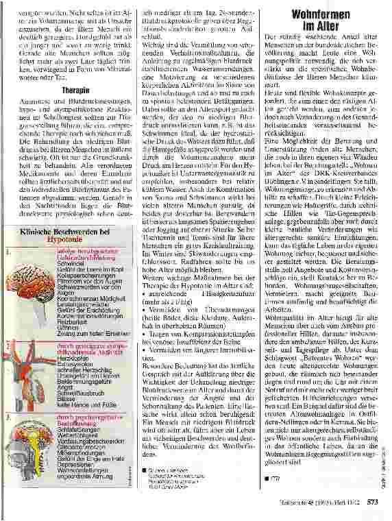 Vorschauseite 2: Hypotonie Beschwerden im Alter