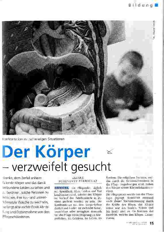 Vorschauseite 1: Der Körper - verzweifelt gesucht