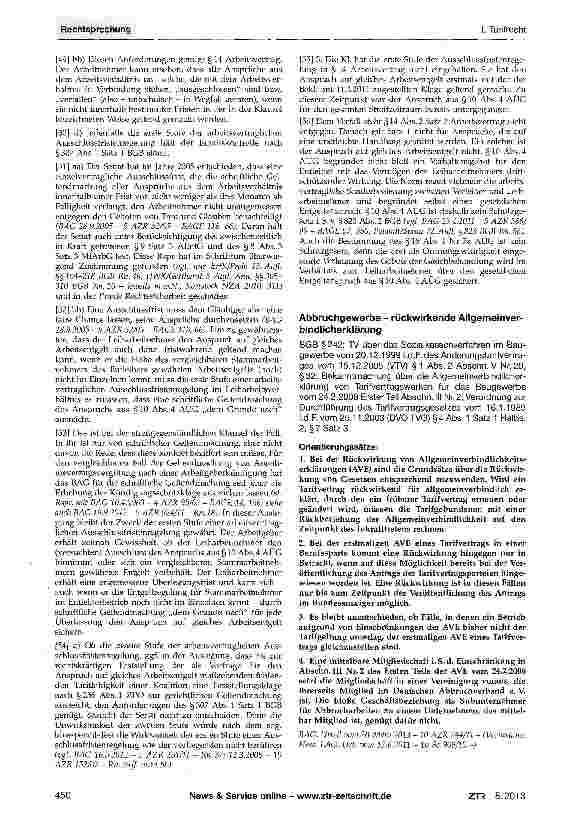 Vorschauseite 3: Arbeitnehmerüberlassung - Anspruch auf gleiches Arbeitsentgelt („equal pay) - Vertrauensschutz - Bezugnahmeklausel - Ausschlussfristen AÜG §9 Nr. 2, §10 Abs. 4; BGB §305 Abs. 1; §…