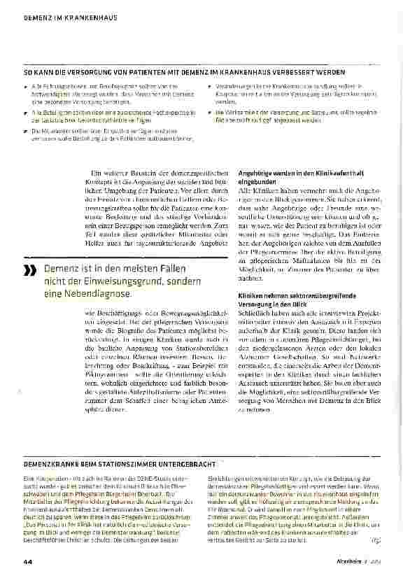 Vorschauseite 3: Wenn die Klinik vom Heim lernt