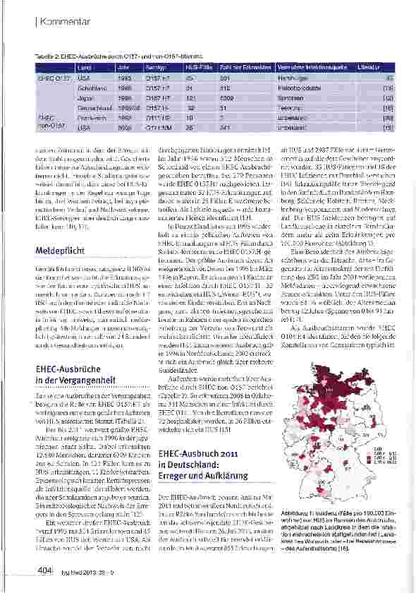 Vorschauseite 2: Zum EHEC-Ausbruch 2011 in Deutschland