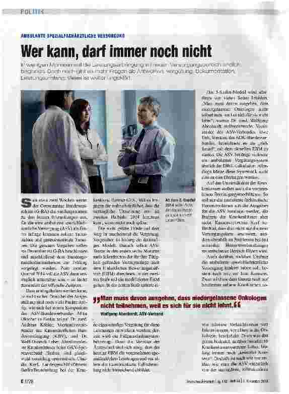 Vorschauseite 1: Wer kann, darf immer noch nicht