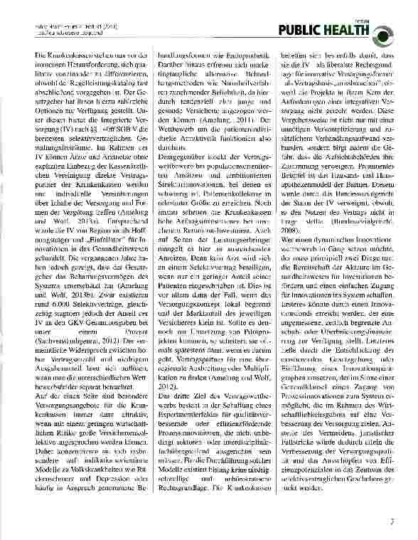 Vorschauseite 2: Integrierte Versorgungsverträge und Kassenwettbewerb